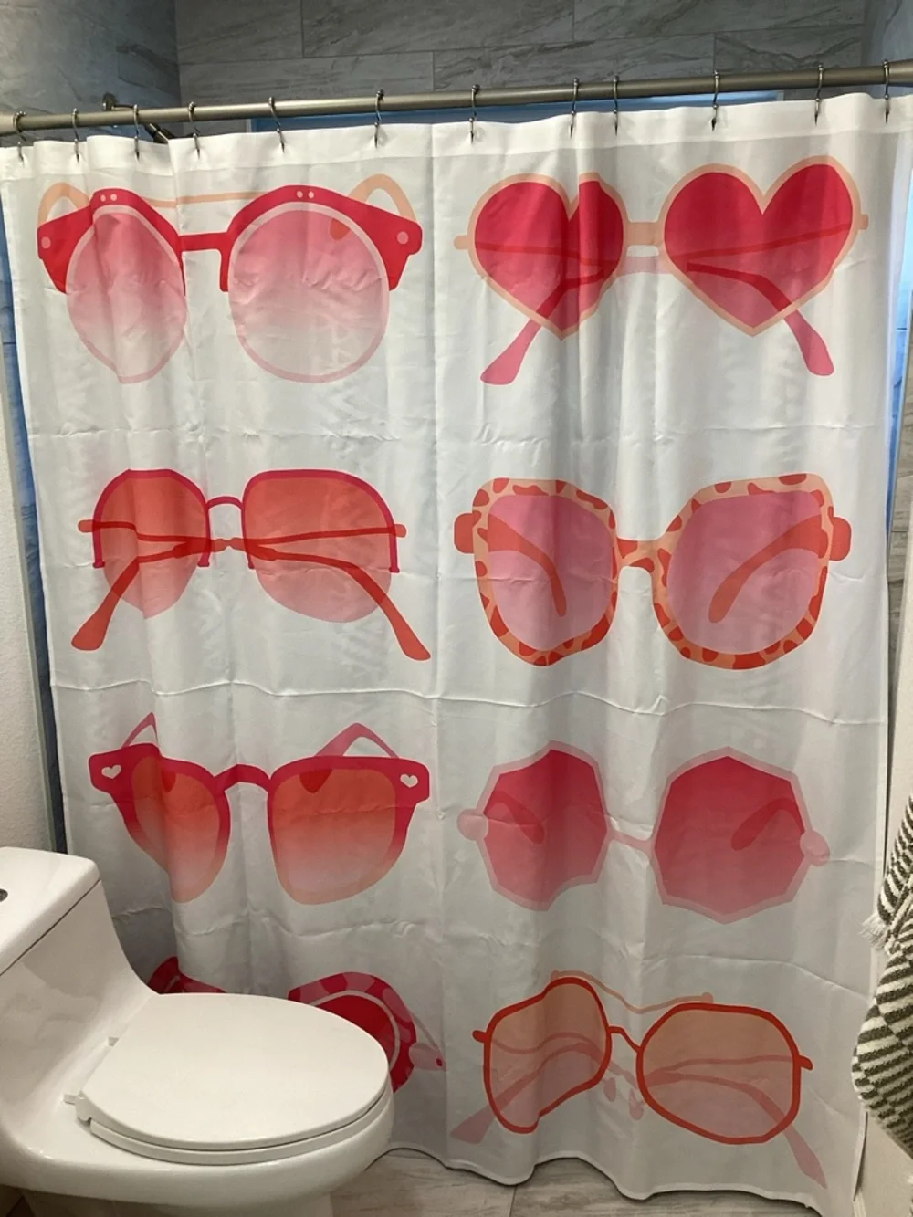 Cat Coquillette Sunglasses Shower Curtain (Society6)
